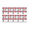 Signmission OSHA Danger Sign, Hard Hat Area Bilingual, 5in X 3.5in Decal, 10PK, OS-DS-D-35-VT-1292-10PK OS-DS-D-35-VT-1292-10PK - alternate 1