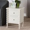 Baxton Studio Malinda Classic White Wood 2-Drawer End Table with Spindle Legs 253-14064-ZORO - alternate 4