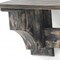 Homeroots 30in Black Distressed Wood Four Hook Wall Mounted Hanging Coat Rack 274516 - alternate 4