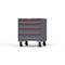 Strong Hold 4 drawer cabinet - (1x 4in, 1x 5in, 2x 6in) - Red accents - Keyed Alike S3036-PCAAS-0402DS - alternate 3
