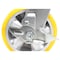 Vestil Polyurethane Swivel With Brake Caster 6 In. Diameter x 2 In. Width 661 lb Yellow/Gray CST-PY-6X2PUA-SWB - alternate 3