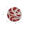 Homeroots 8' Red Beige And Gray Round Abstract Washable Indoor Outdoor Area Rug 599162 - alternate 2