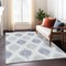 Homeroots 10' X 14' Sky Blue Ivory And Denim Blue Ikat Washable Indoor Outdoor Area Rug 589127 - alternate 2