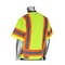Pip ANSI Type R Class 3 Two-Tone Eleven Pocket Mesh Surveyors Vest 303-0500M-LY/3X - alternate 2