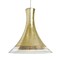 Besa Lighting Rio Cord Pendant, Gold Foil/Clear, Satin Nickel Finish, 1x9W LED 1JT-RIOGF-LED-SN - alternate 1