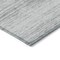 Homeroots 8' X 10' Gray And Silver Striped Washable Indoor Outdoor Area Rug 589683 - alternate 2