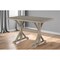 Homeroots 48" Gray Solid Wood Trestle Base Dining Table 517856 - alternate 2
