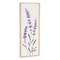 Homeroots 32" X 12" Natural White And Lavender Floral Wood Framed Art 634060 - alternate 3
