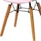 Homeroots Set Of Four Pink And Brown Heavy Duty Plastic And Wood Juvenile Side Chairs, 4PK 554663 - alternate 3