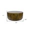 Homeroots 42" Brown Solid Wood Round Coffee Table 493313 - alternate 3
