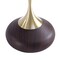 Manhattan Comfort Round End Table, 15.75 in L, Stainless Steel, Brown and Gold ET006-BR - alternate 3