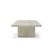 Homeroots 55" Beige Marble Double Pedestal Coffee Table 714517 - alternate 3