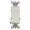 Leviton WallSwitch, 1hp, Rocker, 20A, LightAlmond 5624-2T - alternate 1