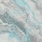 Homeroots 8' X 10' Teal Blue And Silver Abstract Washable Indoor Outdoor Area Rug 618439 - alternate 3
