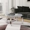 Homeroots 31" Silver Mirrored Glass and Faux Crystal Round Coffee Table 568901 - alternate 2