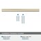 Amerock Versa 6-5/16 inch (160mm) Center-to-Center Golden Champagne Cabinet Pull, 25PK 25VMP36914BBZ - alternate 3
