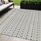 Homeroots 10' X 14' Silver And Gray Striped Washable Indoor Outdoor Area Rug 610569 - alternate 1