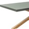 Homeroots 95" Gray and Natural Faux Concrete and Solid Wood Cross Leg Base Dining Table 623360 - alternate 3
