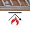 Louisville Fire-Rated Energy Efficient Series Attic Ladder, 7 ft 8 in to 10 ft 3 in H Ceiling, 11-Step AL3040MG-R10FT - alternate 2