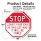 Signmission Stop Leave Your Car in This Lot and, 10 inch X 10 inch, Plastic Sign, 2PK OC-P-2PACK-10-259 - alternate 3