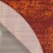 Homeroots 8' Red And Orange Round Abstract Indoor Outdoor Area Rug 545548 - alternate 3