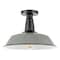Jonathan Y Camila 14" 1-Light Classic Industrial Indoor/Outdoor Iron LED Semi Flush Mount, Gray/White JYL7617D - alternate 3