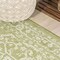 Jonathan Y Malta Bohemian Medallion Textured Weave Green/Cream 2 ft. x 8 ft. Indoor/Outdoor Runner Rug SMB104D-28 - alternate 3