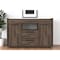 Homeroots 47" Walnut Wood Two Drawer Sideboard with Two Doors 535002 - alternate 2