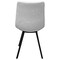 Leisuremod Markley Modern Leather Dining Chair With Metal Legs, Light Grey, 4PK MC18LGR4 - alternate 4