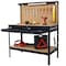 Edendirect Steel Workbench with Drawer, Pegboard, 4 AC Outlets & 2 USB Ports, Tool Storage for Workshop IR-W465P156695 - alternate 1