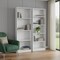 Homeroots Set of Two White Wood Nine Tier Modular Bookcase, 2PK 546622 - alternate 3