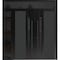 Vdomdoors Aluminum Double Doors Dekton 0163 Ardesia Nero Top Transom Entry Door Painted (W86xH94) Left hand I DEKTON0163DEXD-ARD-W72+14xH96+14-LH-I - alternate 1