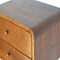 Homeroots 18" Brown Solid Wood Floating Nightstand 645013 - alternate 3
