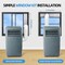 Edendirect 12,000 BTU (7,800 BTU DOE) Portable Air Conditioner Cools 450 sq. ft. with Heater, Dehum & Remote ZR-SPF2-12HG - alternate 3