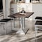 Flash Furniture Bennett 30 in x 48 in Solid Wood Indoor Tabletop, Dark Brown with 27 in x 15 in Silver GSF-REC3048-DKBRN-TB002S-GG - alternate 3