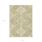 Homeroots 10' X 14' Wheat Gold And Ivory Medallion Washable Indoor Outdoor Area Rug 589061 - alternate 2