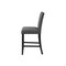 Homeroots 26" Gray and Black Wood and Fabric Counter Height Bar Chair 564782 - alternate 2