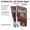 Signmission Kansas City Style Bbq, Plastic Signs Only 24 Inch x 36 Inch, Corrugated Plastic, 2PK CSB-2436-2PACK-Kansas City Style Bbq - alternate 2