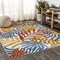 Jonathan Y Tropics Palm Leaves Cream/Orange 4 ft. x 6 ft. Indoor/Outdoor Area Rug AMC100B-4 - alternate 2