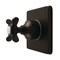 Kingston Brass Single-Handle Six-Way Diverter Valve with Square Trim Kit, Oil Rubbed Bronze KS4045BEX - alternate 1