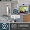 Vaxcel Laurelhurst 3-Light Vanity Light, Matte Black, White Marble Glass, 22-In. Wide W0577 - alternate 3