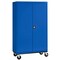 Sandusky Heavy Duty Mobile Welded Steel Wardrobe Cabinet, 46x24x72, Blue TAWR462472-06 - alternate 2