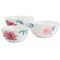 Martha Stewart 3 Piece Fine Ceramic Floral Bowl Set in White 128868.03 - alternate 1