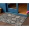 Homeroots 3' X 5' Taupe Blue And Beige Geometric Washable Indoor Outdoor Area Rug 609112 - alternate 1