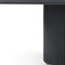 Homeroots 110" Black Solid Wood Double Pedestal Base Dining Table 719266 - alternate 2