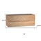 Homeroots 48" Oak Wood Freestanding Bathroom Vanity With White Sink And Two Drawers 627507 - alternate 2