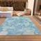 Homeroots 3' X 5' Sky Blue And Denim Blue Abstract Washable Indoor Outdoor Area Rug 609576 - alternate 3