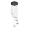 Z-Lite Renaud Matte Black 7 Light Chandelier 827P6-7R-MB-LED - alternate 2