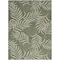 Homeroots 4' X 6' Ivory And Green Palm Leaf Indoor Outdoor Area Rug 552521 - alternate 1