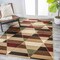 Jonathan Y Kehoe Retro Diamonds Geometric Red/Brown/Cream 5 ft. x 8 ft. Area Rug UNQ101B-5 - alternate 3